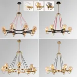 Подвесная люстра MONTALEMBERT by Studios 8 lamps Black/Smoky
