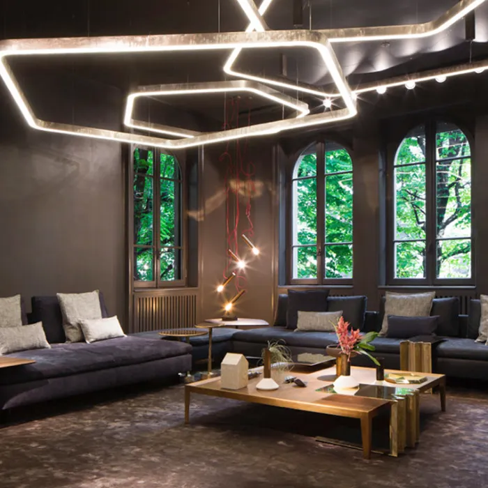 Подвесной кольцевой светильник PENTAGON D50 от ImperiumLoft