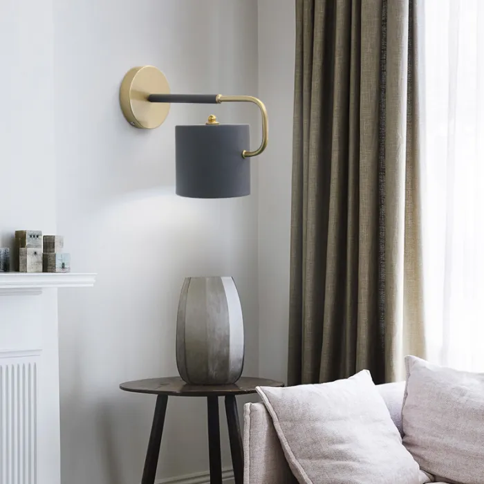 Бра BEND WALL Wood Grey от ImperiumLoft