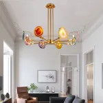 Люстра на штанге AGATE 4 Purple 6 от ImperiumLoft