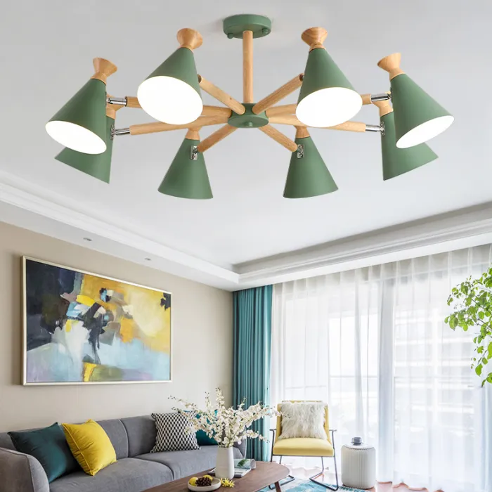Люстра на штанге OLA D60,5 Green от ImperiumLoft