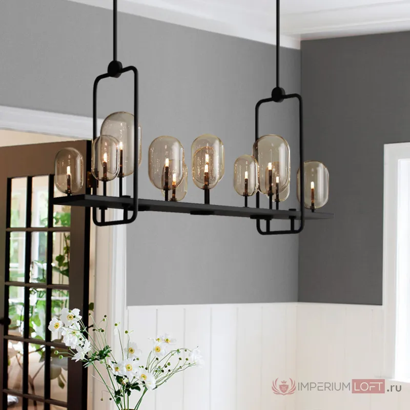 Реечная люстра CANDLE 2 L120 от ImperiumLoft