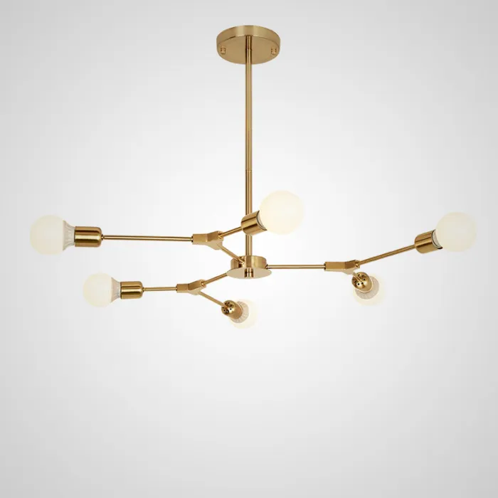 Люстра на штанге LATE D86 Gold от ImperiumLoft