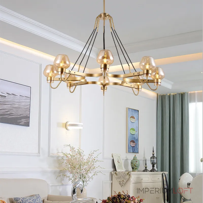 Подвесная люстра MONTALEMBERT by Studios 8 lamps Black/Smoky