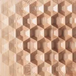 Потолочный светильник HONEY D60 White/Light wood