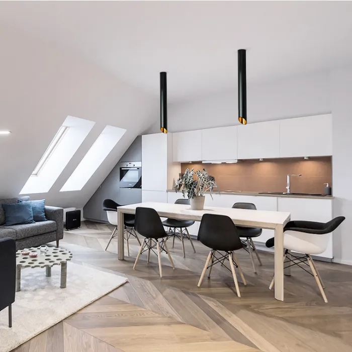 Потолочный светильник 45° lamps by Via H23 White от ImperiumLoft