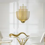 Подвесная люстра MESHMATICA D45 Gold