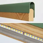 РЕЕЧНЫЙ ПОДВЕСНОЙ СВЕТИЛЬНИК BOOK 3 L90 Green от ImperiumLoft