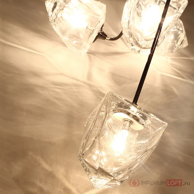 Люстра на штанге ICE 13 lamps Black от ImperiumLoft