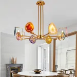 Люстра на штанге AGATE 4 Purple 6 от ImperiumLoft