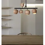 Подвесной реечный светильник CONNY L7 Light brown ball от ImperiumLoft