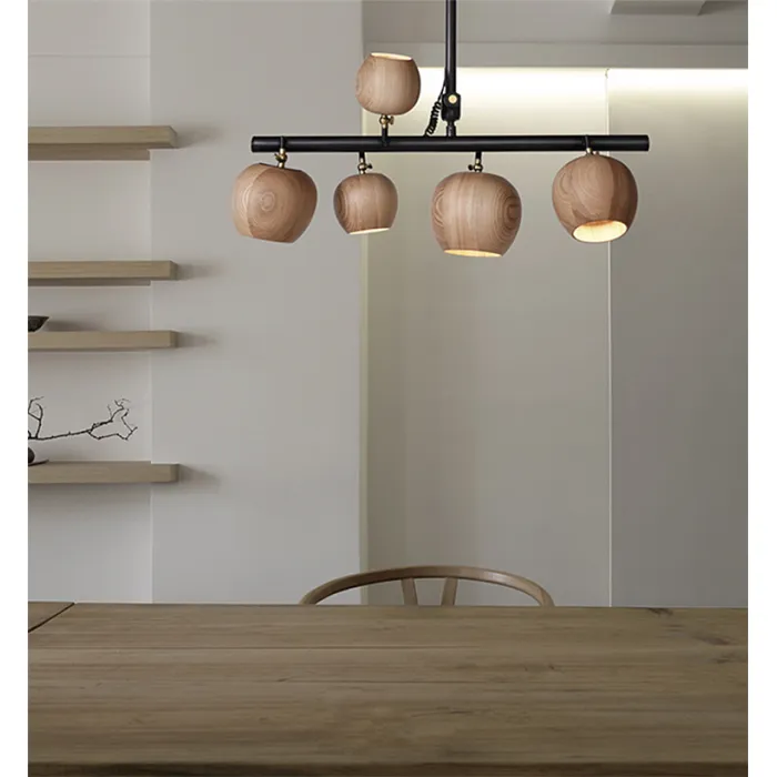 Подвесной реечный светильник CONNY L7 Light brown ball от ImperiumLoft