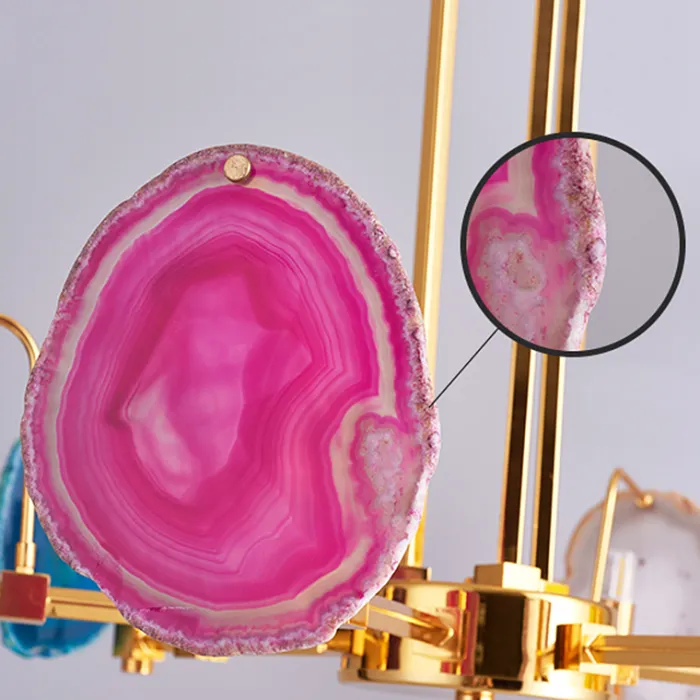 Люстра на штанге AGATE 4 Purple 6 от ImperiumLoft