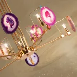 Люстра на штанге AGATE 4 Purple 6 от ImperiumLoft