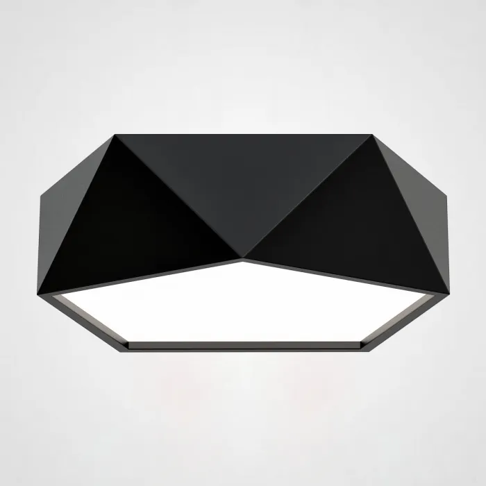 Потолочный светодиодный светильник GEOMETRIC Black D40 от ImperiumLoft