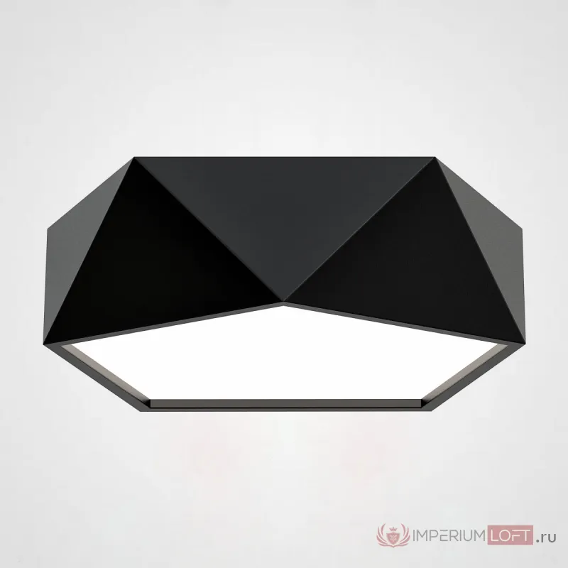 Потолочный светодиодный светильник GEOMETRIC Black D40 от ImperiumLoft