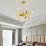 Люстра на штанге SNAP D62 Gold от ImperiumLoft