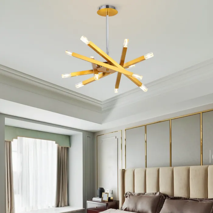 Люстра на штанге SNAP D62 Gold от ImperiumLoft