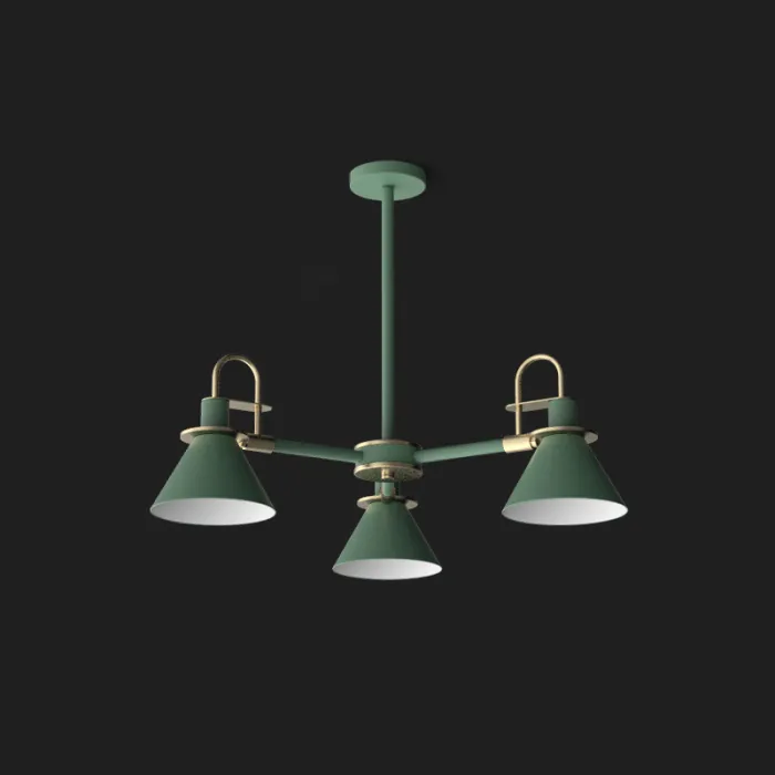 Люстра на штанге CODA D76 Green от ImperiumLoft