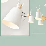 Потолочная люстра с рожками DEER B8 Black от ImperiumLoft