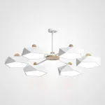 Подвесная люстра GEOMETRIC CH 6 белая от ImperiumLoft