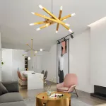 Люстра на штанге SNAP D62 Gold от ImperiumLoft