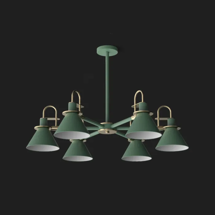 Люстра на штанге CODA D88 Green от ImperiumLoft
