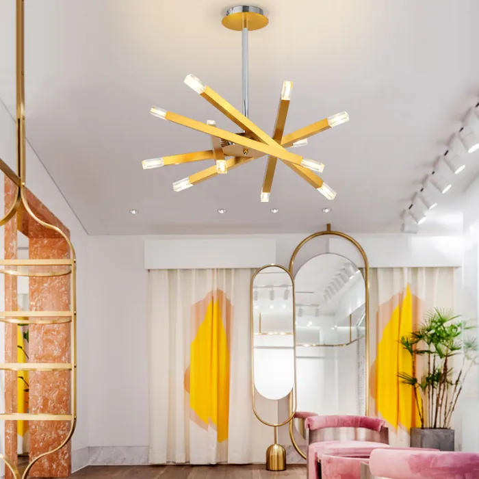 Люстра на штанге SNAP D62 Gold от ImperiumLoft