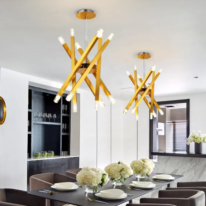 Люстра на штанге SNAP D62 Gold от ImperiumLoft