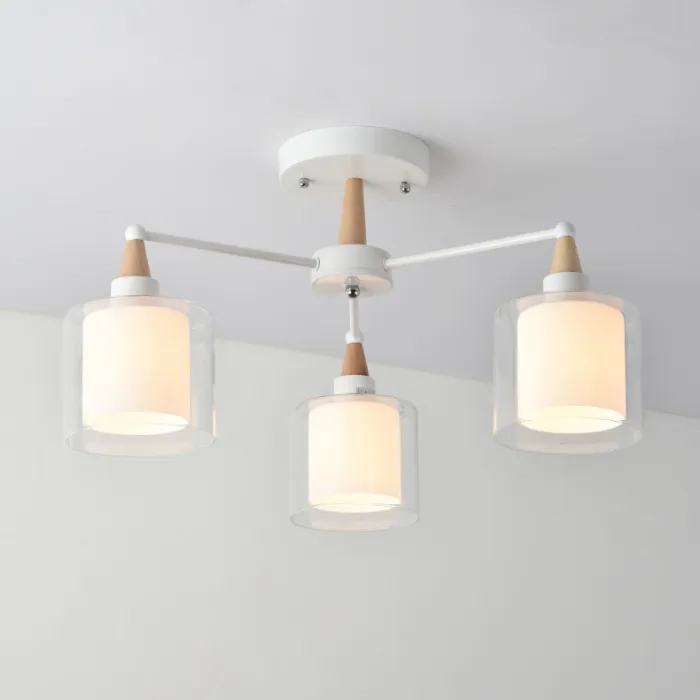 Люстра на штанге RICE D50 White от ImperiumLoft