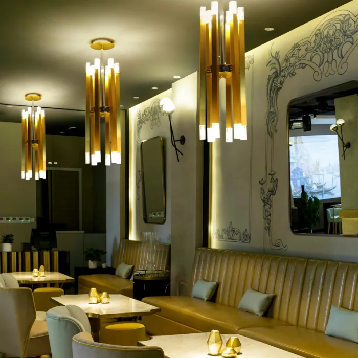 Люстра на штанге SNAP D62 Gold от ImperiumLoft