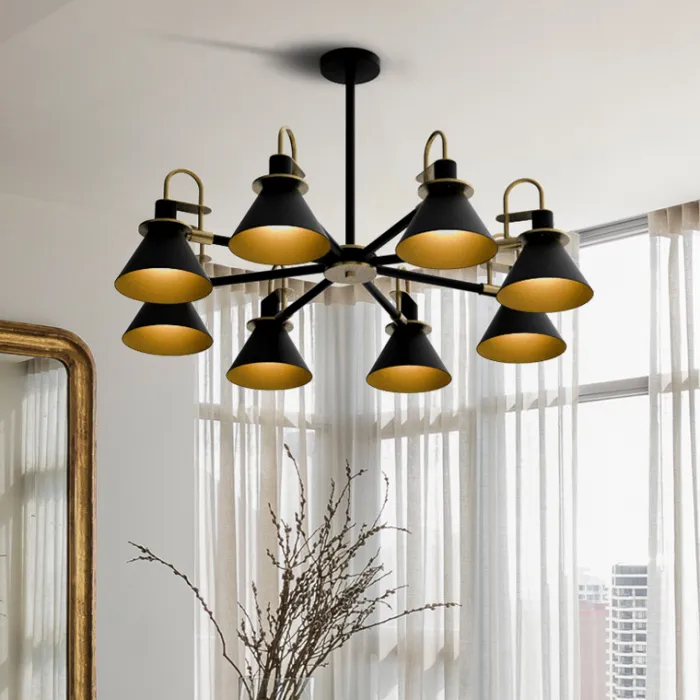 Люстра на штанге CODA D88 Black от ImperiumLoft
