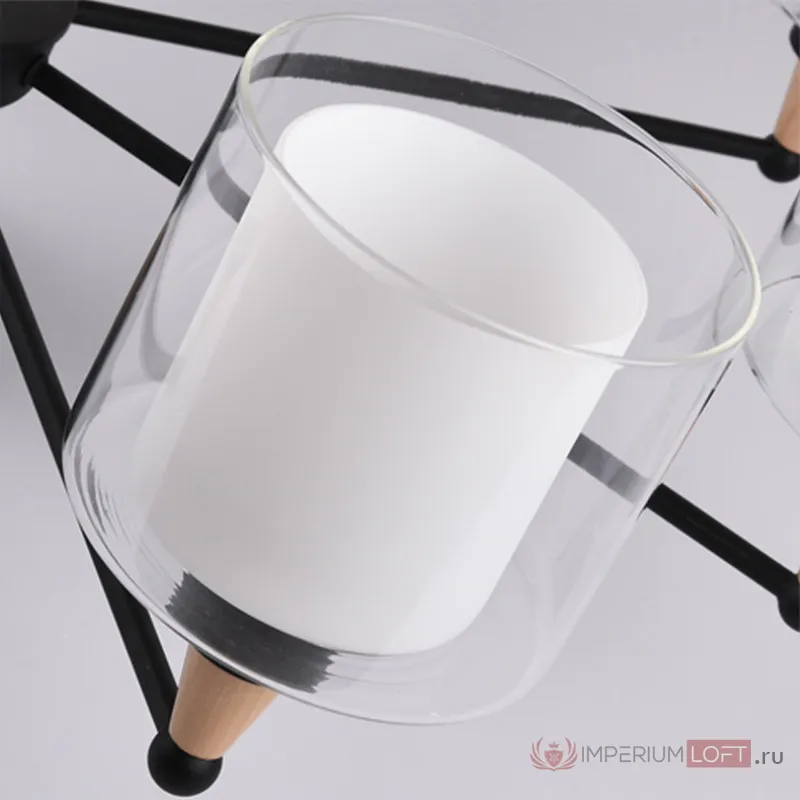 Люстра на штанге RICE D60 White от ImperiumLoft