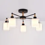 Люстра на штанге RICE D60 Black от ImperiumLoft