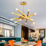 Люстра на штанге SNAP D62 Gold от ImperiumLoft