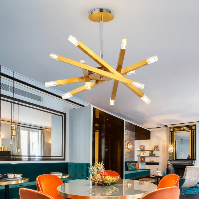 Люстра на штанге SNAP D62 Gold от ImperiumLoft