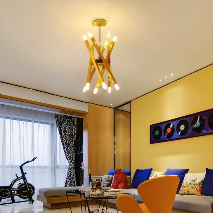 Люстра на штанге SNAP D62 Gold от ImperiumLoft