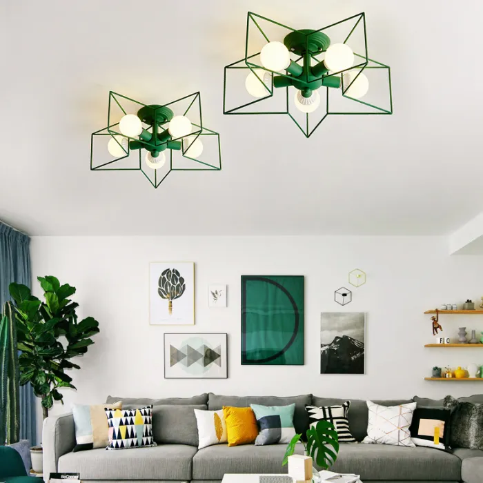 Потолочная люстра ASTERI Yellow от ImperiumLoft