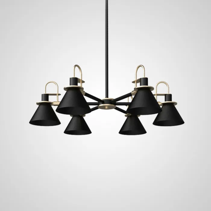 Люстра на штанге CODA D88 Black от ImperiumLoft