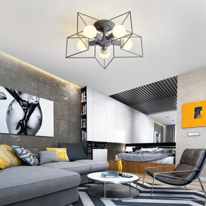 Потолочная люстра ASTERI Yellow от ImperiumLoft
