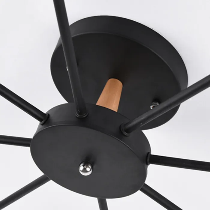 Люстра на штанге RICE D60 Black от ImperiumLoft