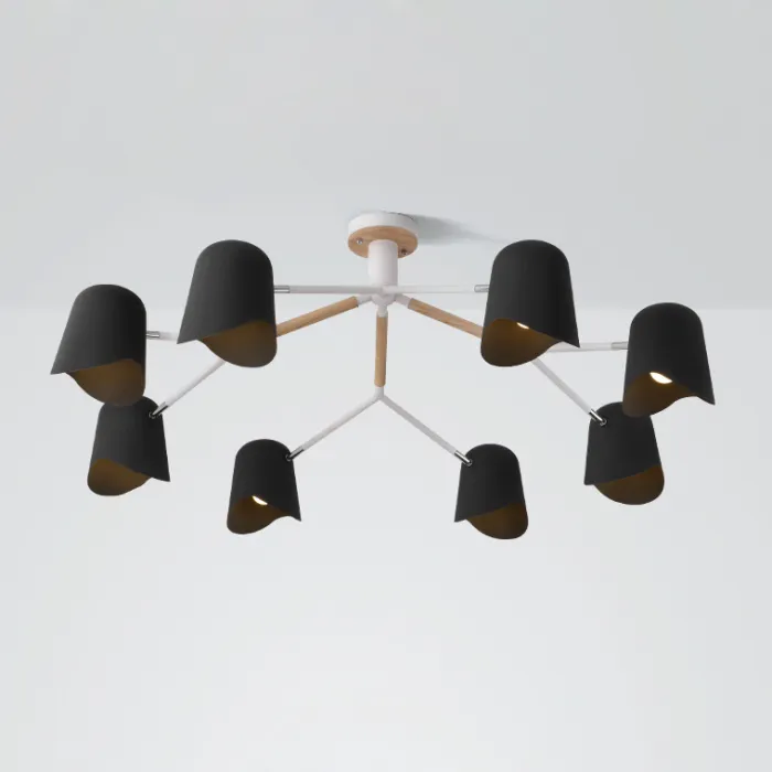 Люстра на штанге NOTCH D110 Black от ImperiumLoft
