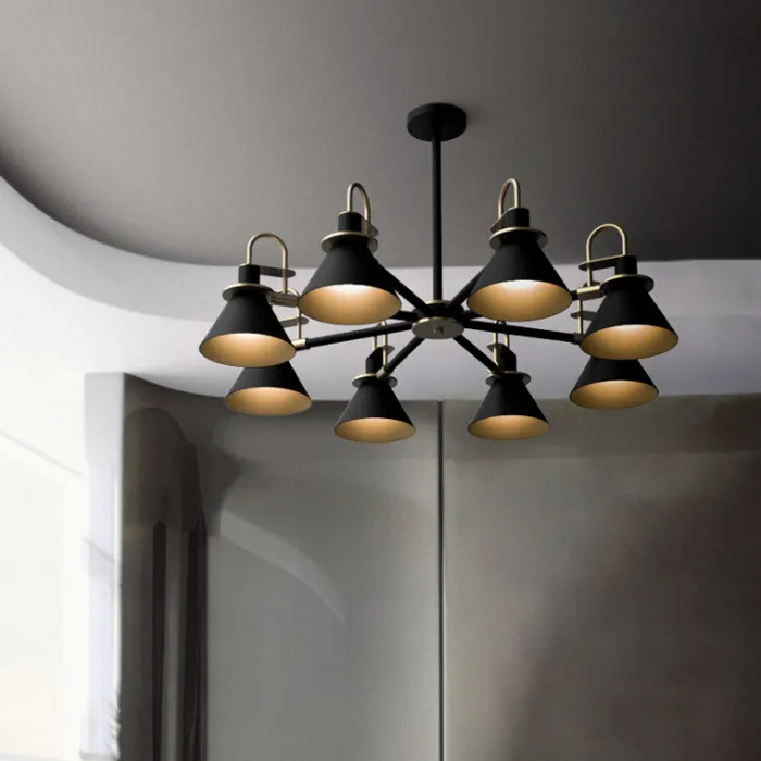 Люстра на штанге CODA D88 Black от ImperiumLoft
