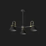 Люстра на штанге CODA D76 Black от ImperiumLoft