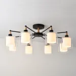 Люстра на штанге RICE D89 Black от ImperiumLoft