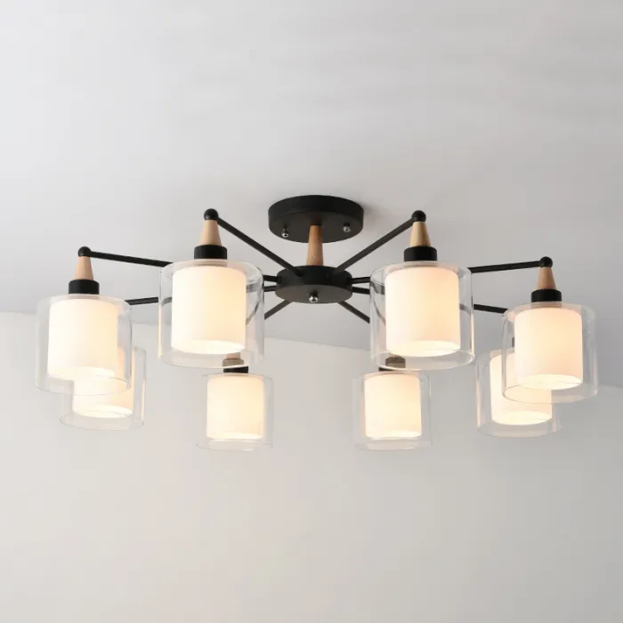Люстра на штанге RICE D89 Black от ImperiumLoft