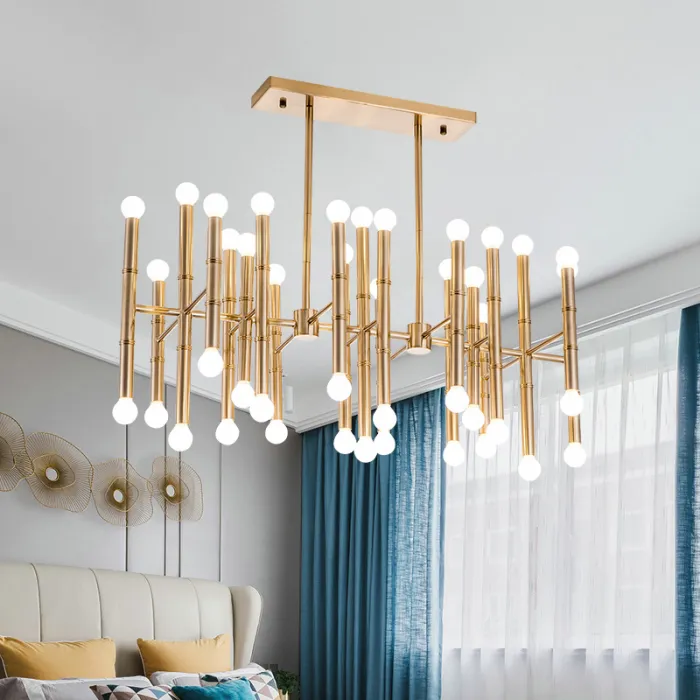Подвесная рядная люстра CONSTA L30 Gold от ImperiumLoft