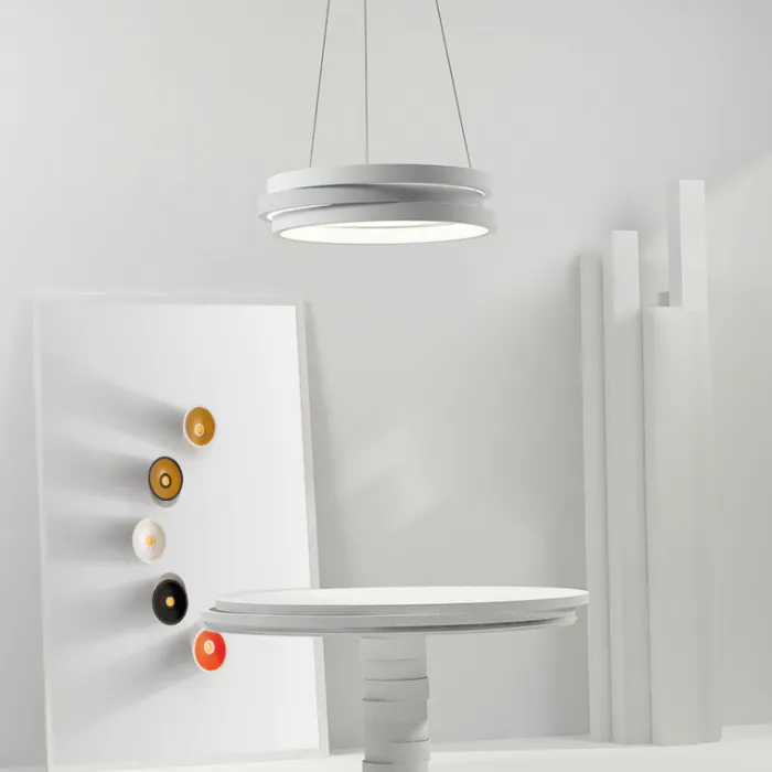 Подвесной кольцевой светильник GALO  D78,5 White от ImperiumLoft
