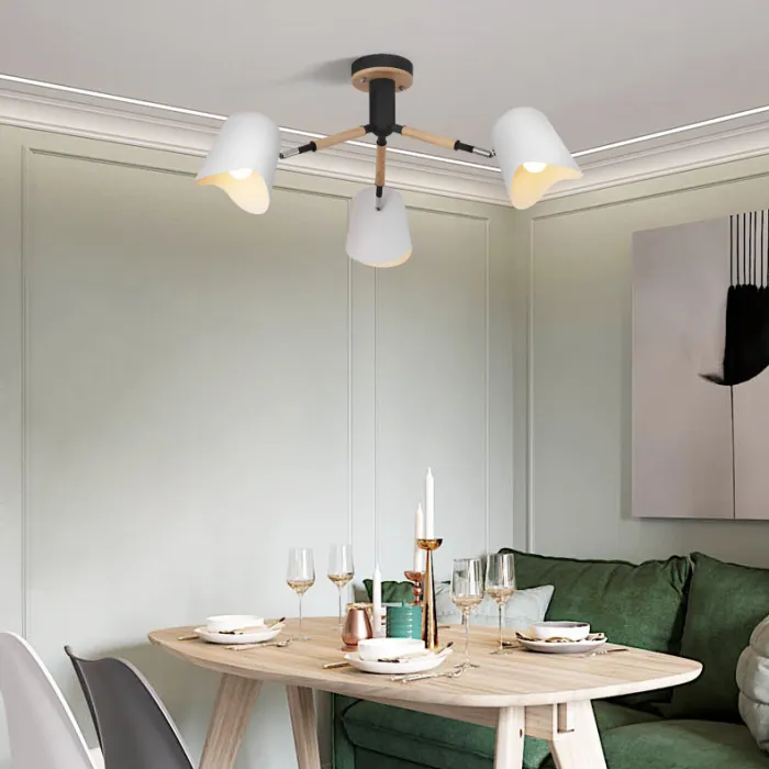 Люстра на штанге NOTCH D94 White от ImperiumLoft