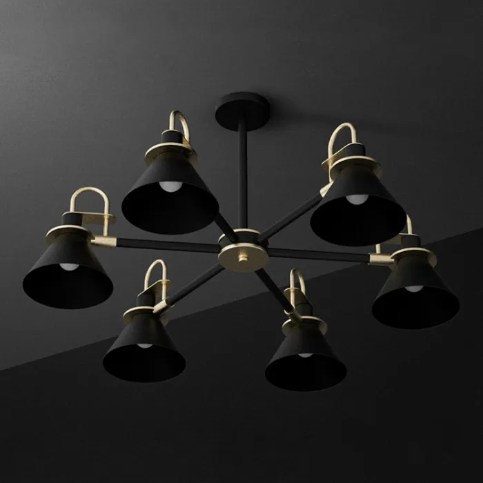 Люстра на штанге CODA D88 Black от ImperiumLoft